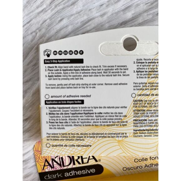 NEW Andrea Set Of 3 Dark Adhesive Glue For False Strip Lashes - Picture 5 of 6